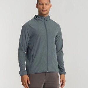 New Vuori Mens Jacket Outdoor Trainer Shell Lake Green Mens Size Medium